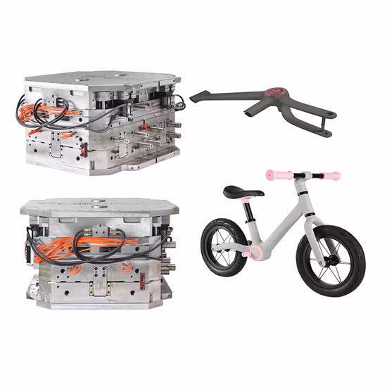 ナイロン+グラスファイバーベビーカーフレーム、ベビーカーブラケット、キャリッジスタンド、カスタマイズされた金型、カスタマイズされた金型工場、30年の経験を持つ専門エンジニア